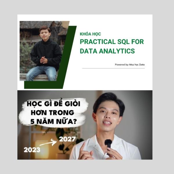 Full Combo khóa học Data Analyst của Maz Học Data